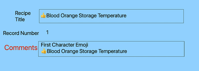 First Character Emoji