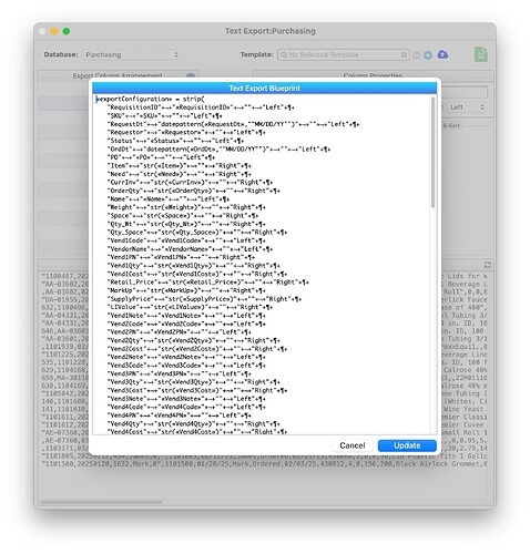 TextExportBlueprint