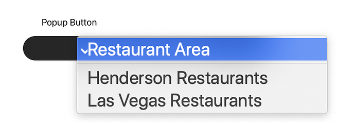 Popup button